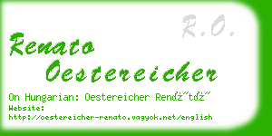 renato oestereicher business card